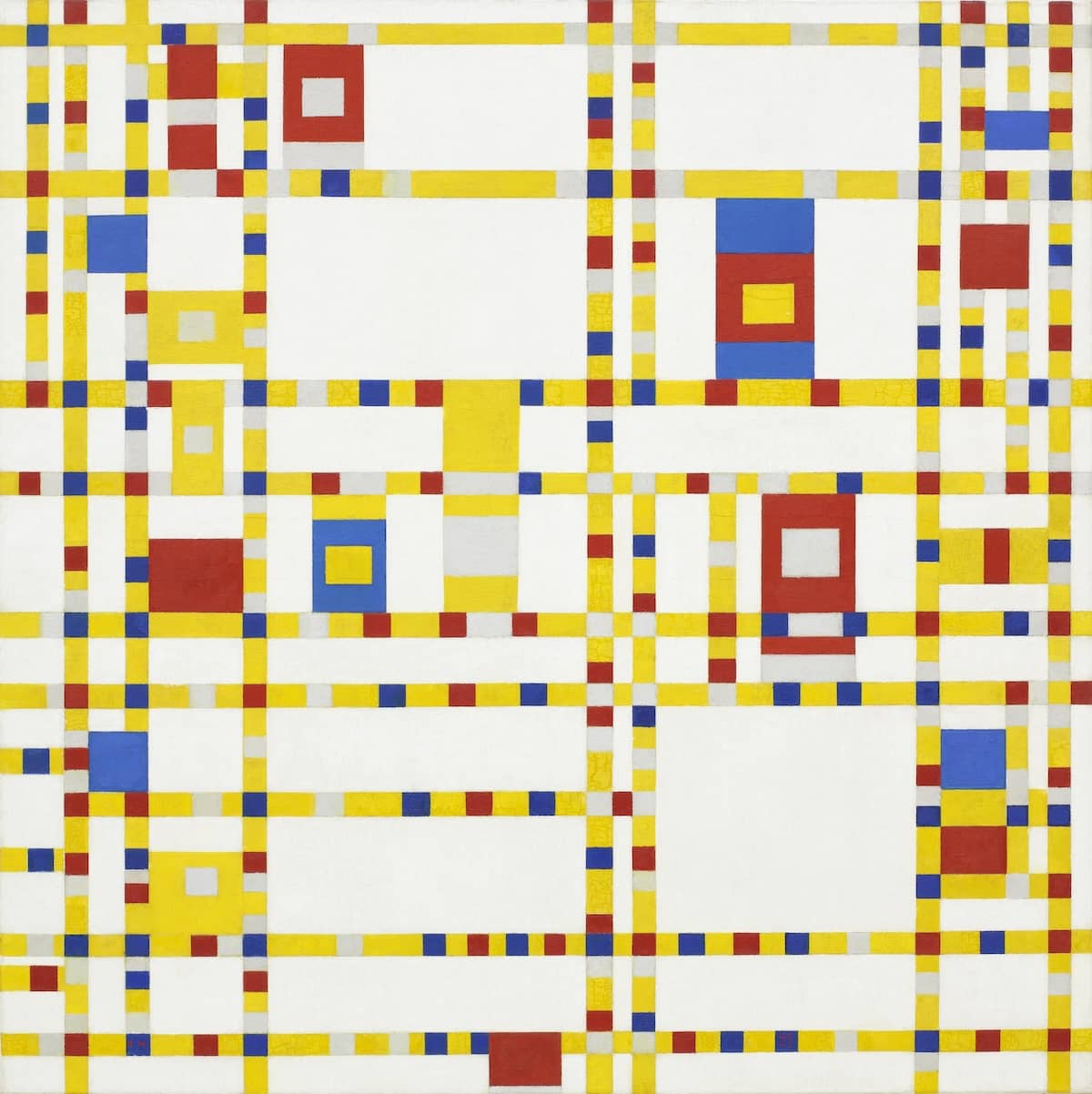 Broadway Boogie-Woogie, 1942 by Piet Mondrian