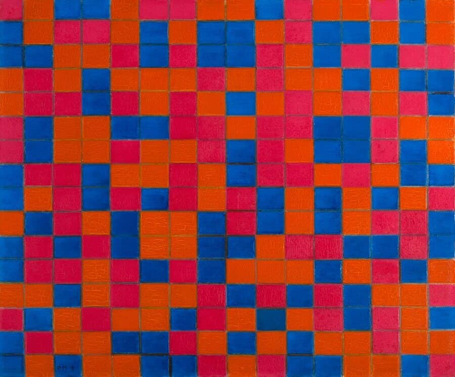 Composition: Checkerboard, Dark Colors, 1919 by Piet Mondrian