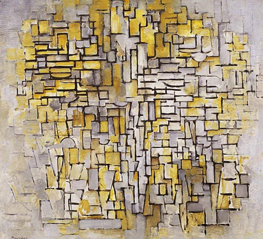 Composition No. VII, 1913 by Piet Mondrian