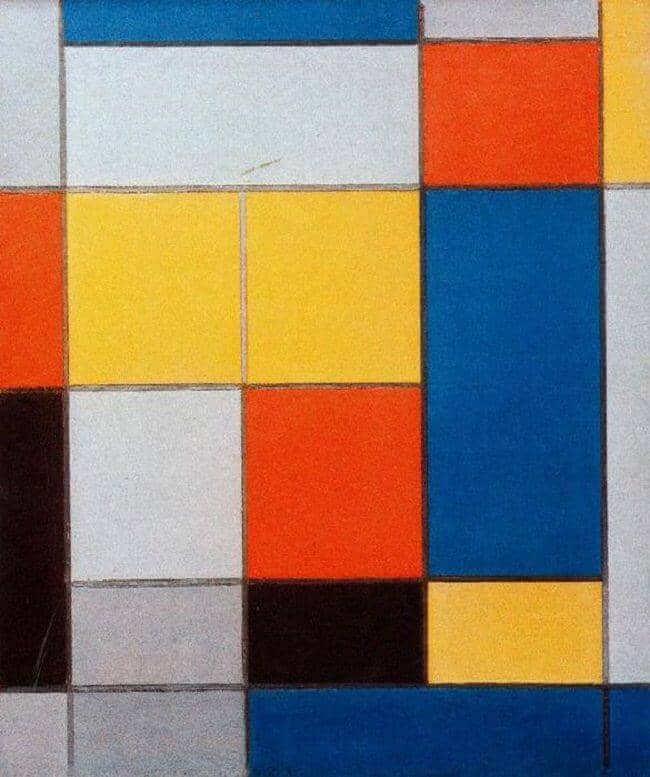 Composition with Red Blue and Yellow-Green, 1920 by Piet Mondrian