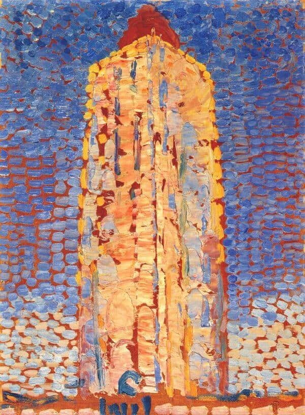 Lighthouse in Westkapelle, 1910 by Piet Mondrian