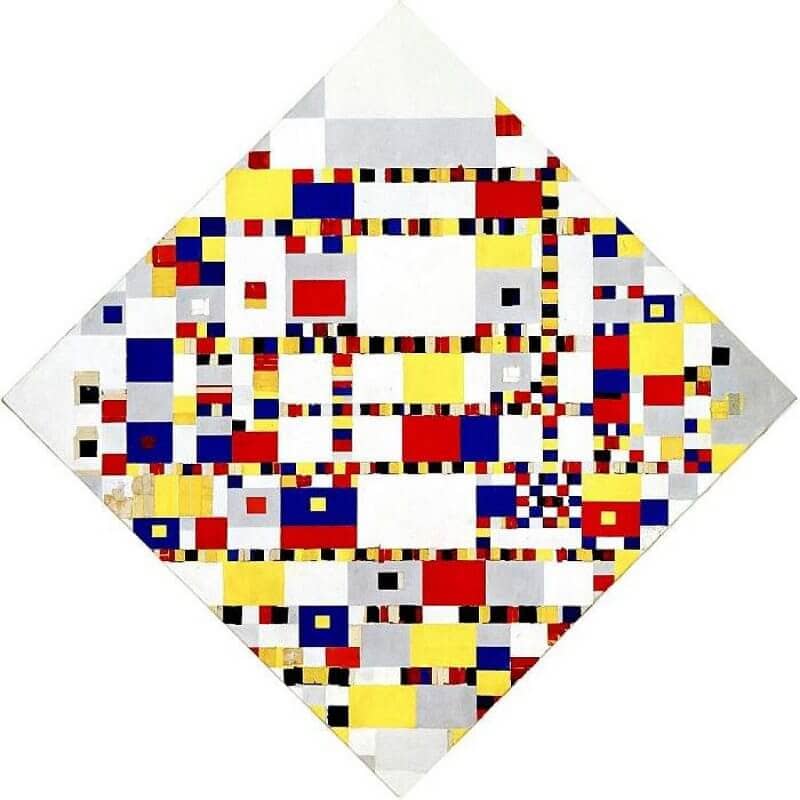 Victory Boogie-Woogie, 1944 by Piet Mondrian