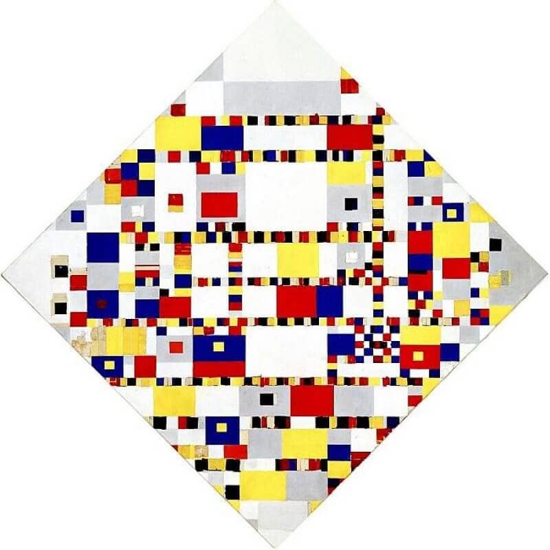 Victory Boogie-Woogie, 1944 by Piet Mondrian