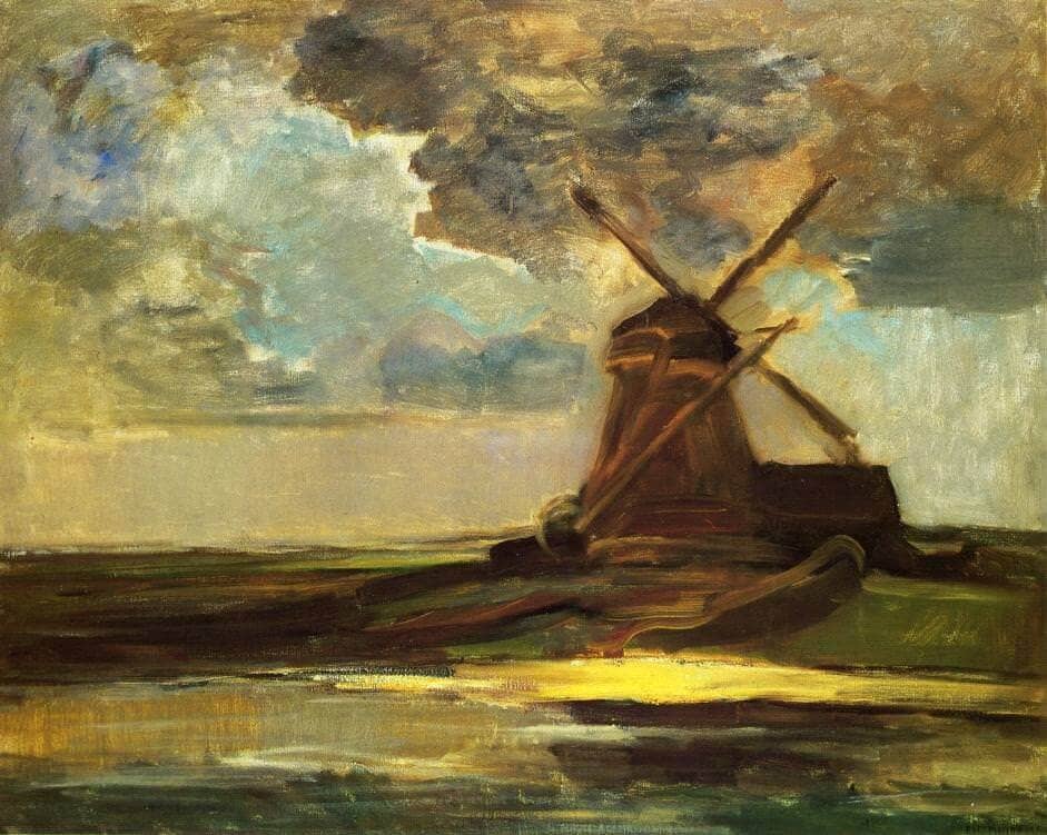 Windmill, 1907 by Piet Mondrian