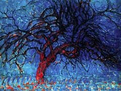 The Red Tree by Piet Mondrian
