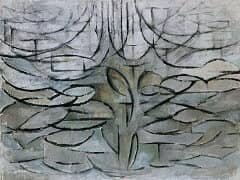 Flowering Apple Tree by Piet Mondrian