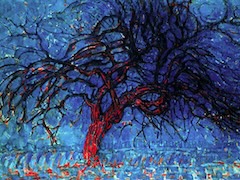 The Red Tree by Piet Mondrian